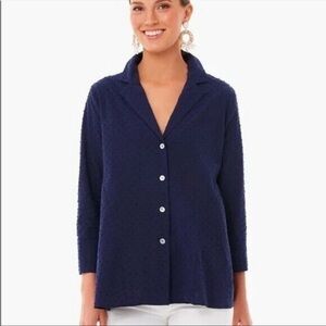 Tuckernuck Pomander Place Navy Blue Swiss Dot
Scarlett Button Down Shirt Size S